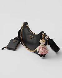 Teddy keychain charm