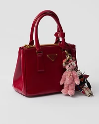 Teddy bag charm with metal ring