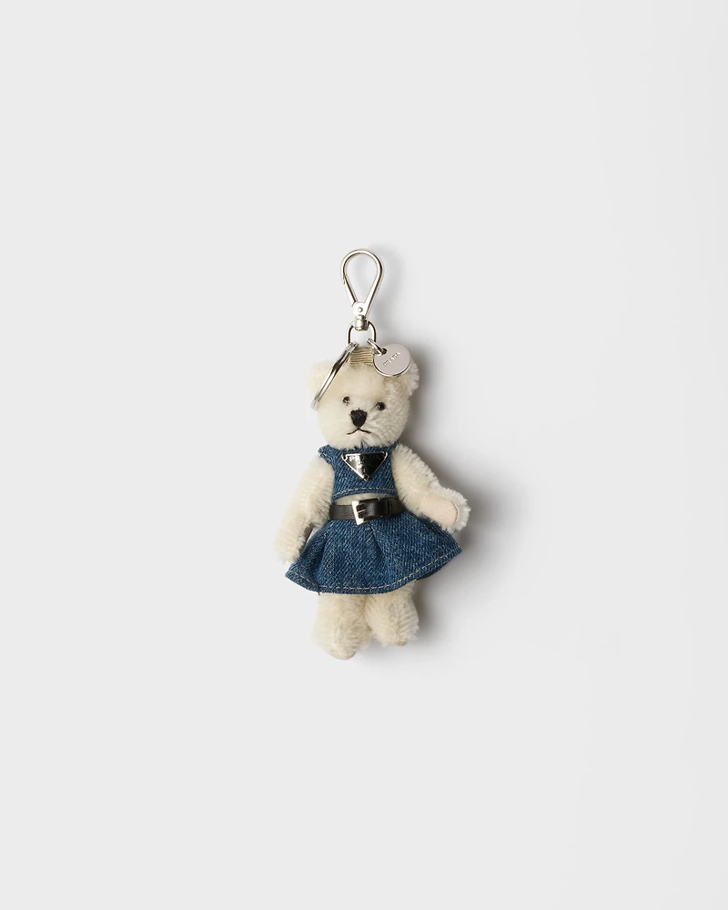 Teddy keychain charm