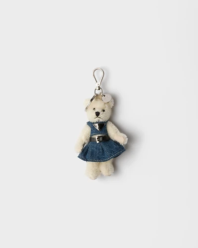 Teddy keychain charm