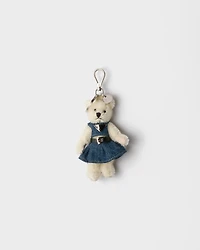 Teddy keychain charm
