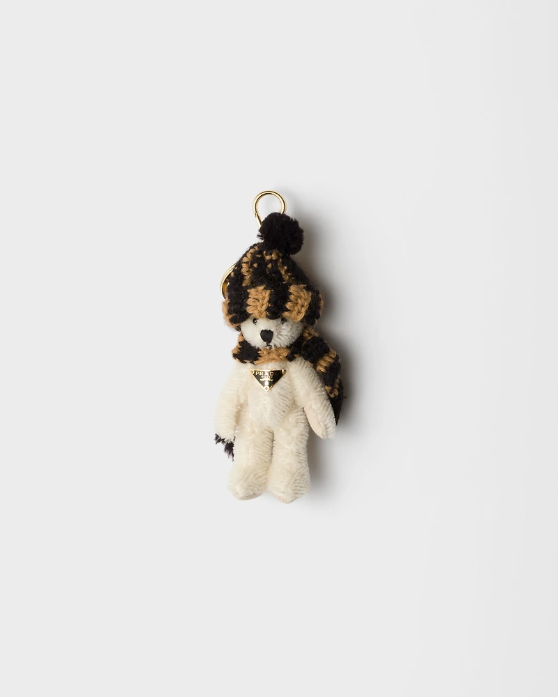 Teddy keychain charm