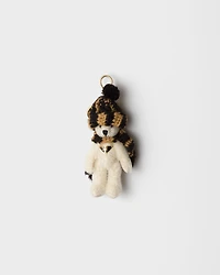 Teddy keychain charm