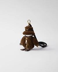 Soft Robot corduroy bag charm