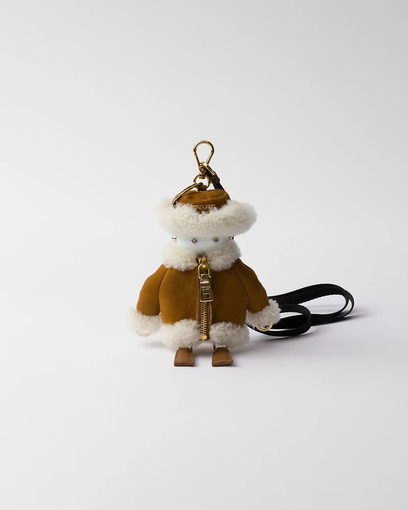 Soft Robot shearling bag charm