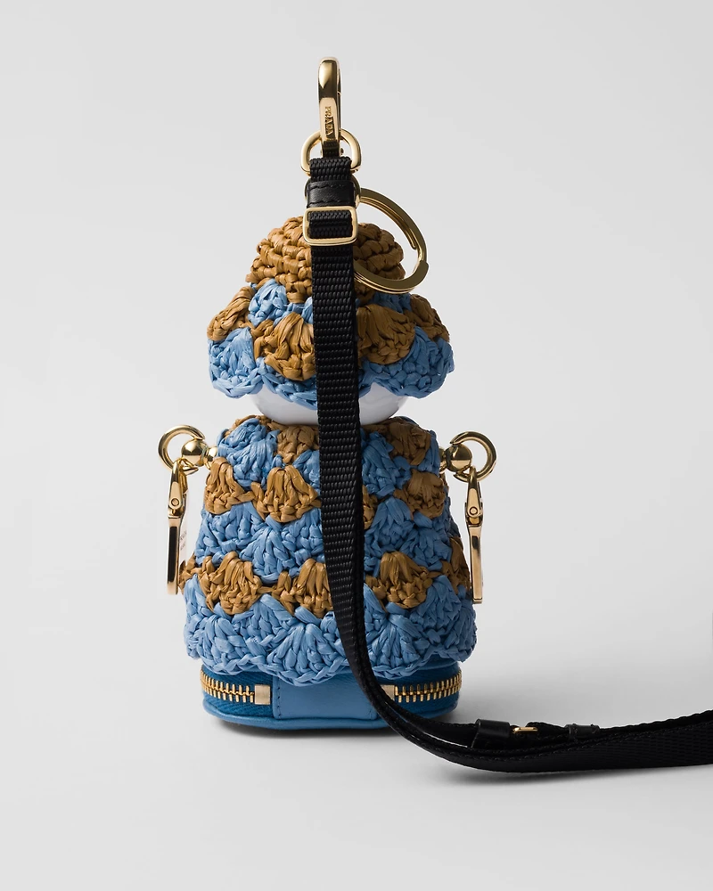 Soft Robot crochet bag pendant
