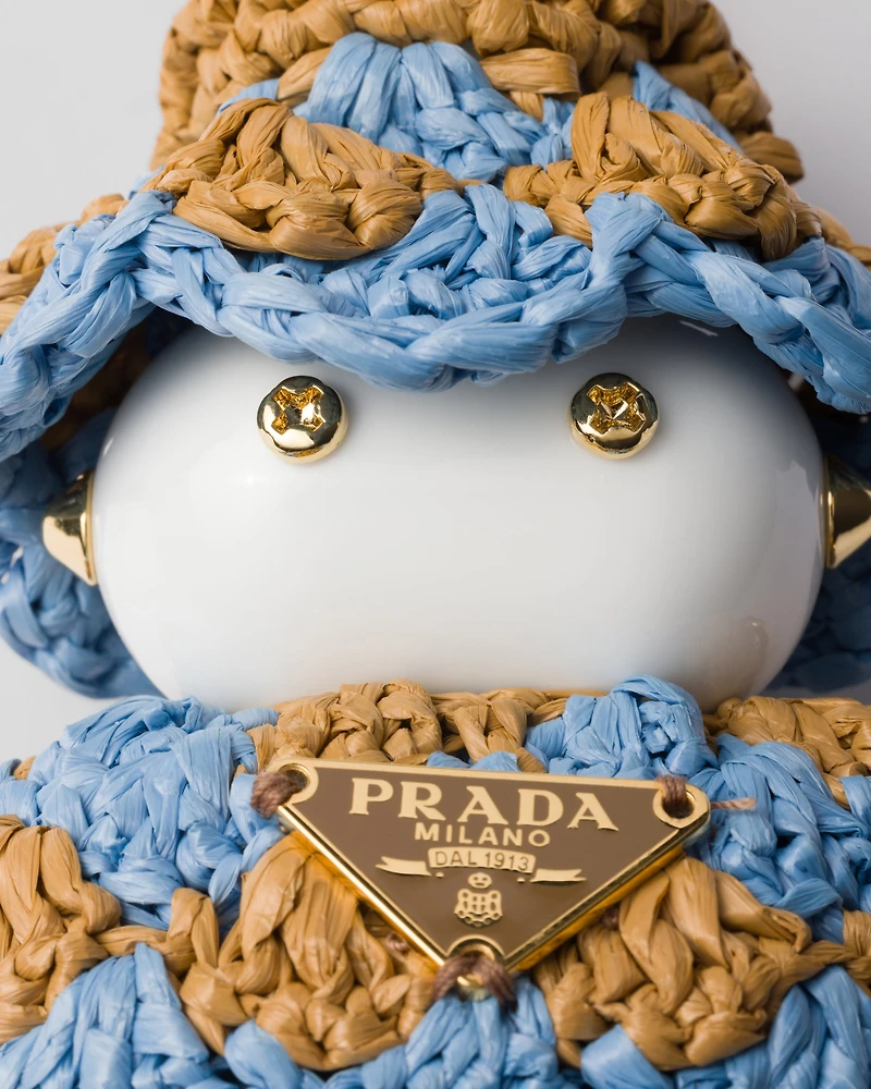 Soft Robot crochet bag pendant
