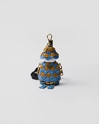 Soft Robot crochet bag pendant
