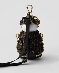 Soft Robot knitted bag charm with shoulder strap