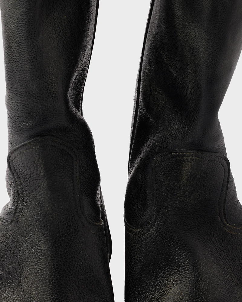 Leather boots