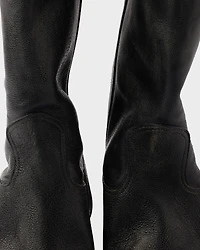 Leather boots