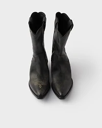Leather boots