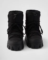 Re-Nylon gabardine après-ski boots