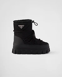 Re-Nylon gabardine après-ski boots