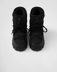 Re-Nylon gabardine après-ski boots