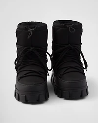 Re-Nylon gabardine après-ski boots