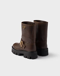 Leather booties