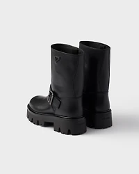 Leather booties