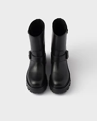 Leather booties
