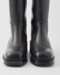 Leather boots