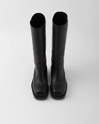 Leather boots