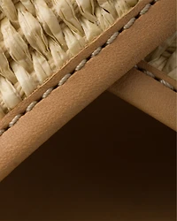 Crochet and leather sandals