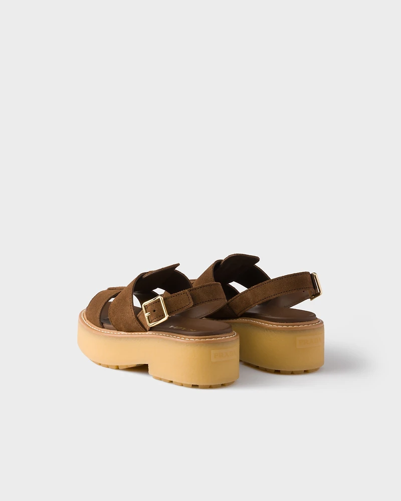 Suede sandals