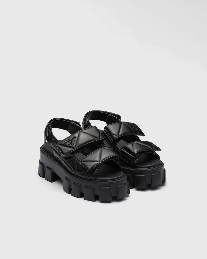 Monolith nappa leather sandals