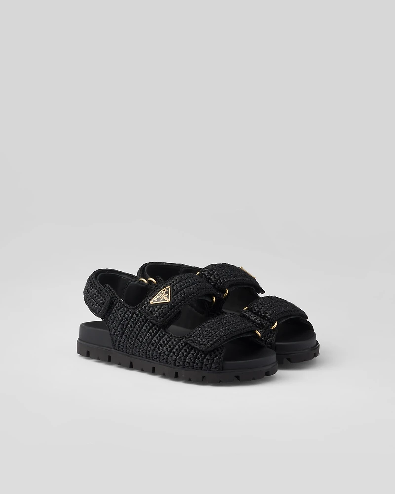 Crochet sandals