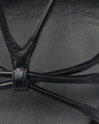 Heeled leather sandals