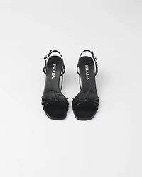 Heeled leather sandals