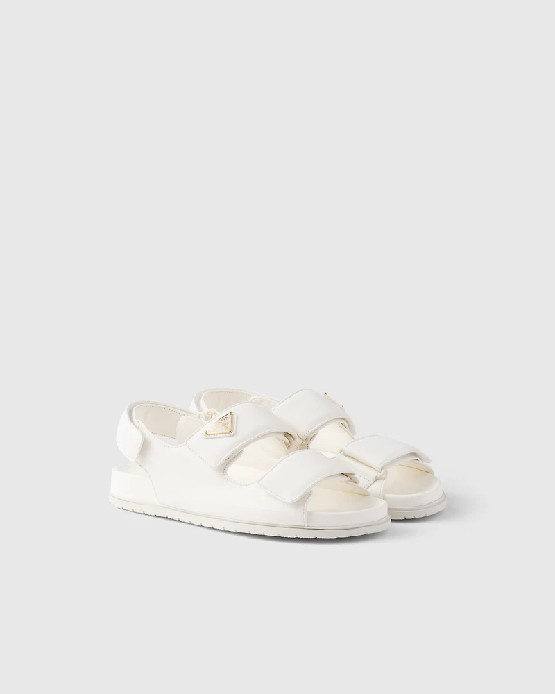 Nappa leather sandals