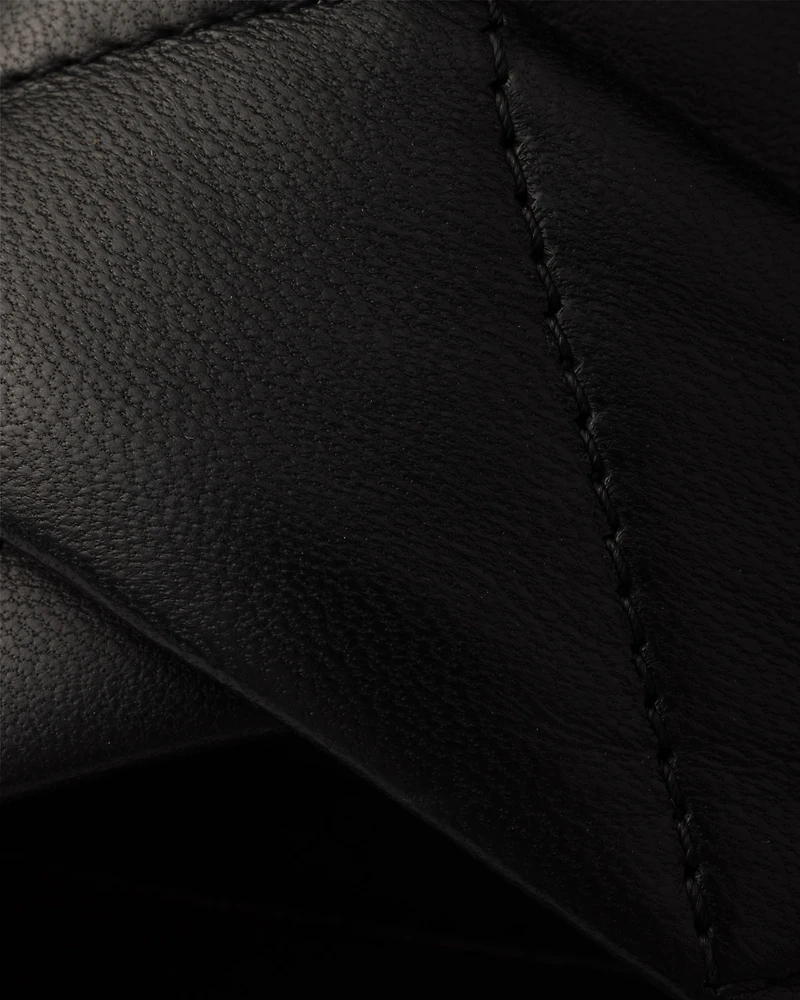 Quilted nappa leather platform sandals