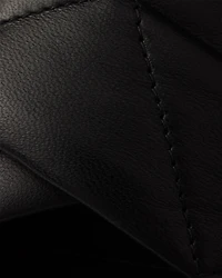 Quilted nappa leather platform sandals