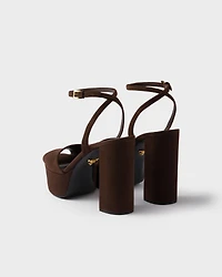 Suede platform sandals