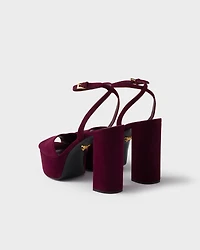 Suede platform sandals