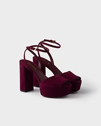 Suede platform sandals