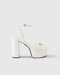 Nappa leather platform sandals