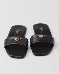 Leather slides