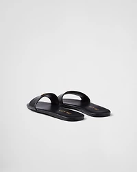 Leather slides
