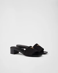 Embroidered fabric sandals