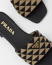 Embroidered fabric slides