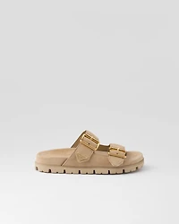 Suede strap slides