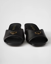 Padded nappa leather sandals