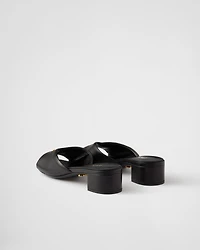 Padded nappa leather sandals
