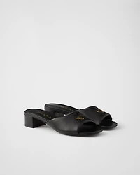 Padded nappa leather sandals