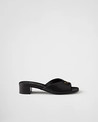 Padded nappa leather sandals