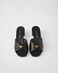 Padded nappa leather sandals