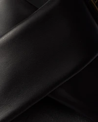 Padded nappa leather slides
