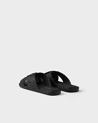 Raffia crisscross slides
